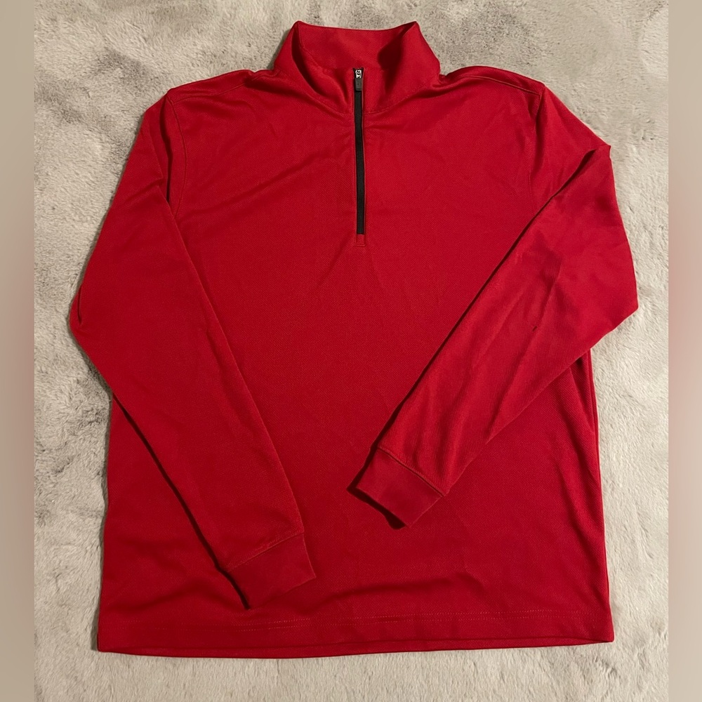 🏌️Grand Slam Men's Red Half-Zip Top